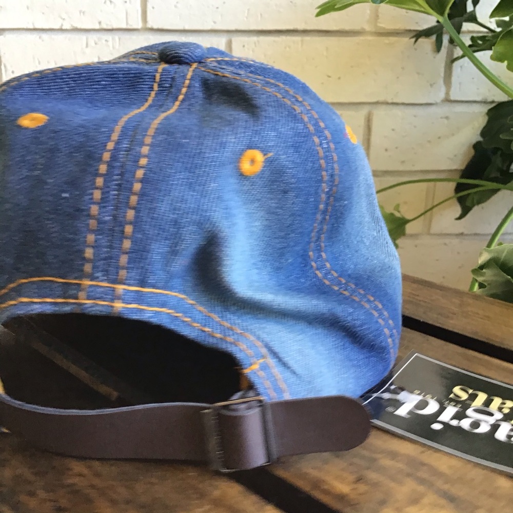 Magid Hats Distressed Blinged Lips Baseball Hat - Picture 8 of 11